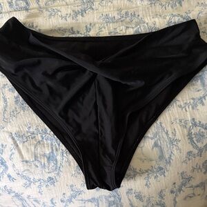 Black High Waist Bikini Bottom